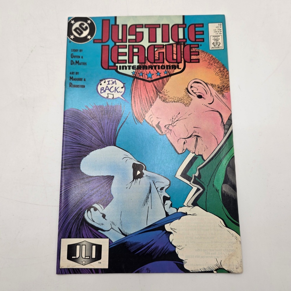 DC Justice League International 19 Lobo Guy Gardner Return Copper Age 1988 Comic